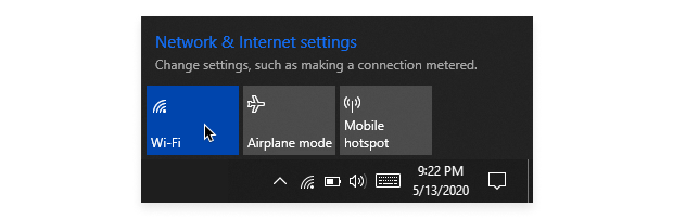 How to Check WiFi Signal Strength Using the Taskbar Icon Step 2